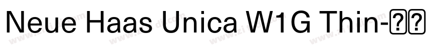 Neue Haas Unica W1G Thin字体转换
